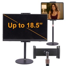 Portable Monitor Stand Tablet Holder Desk Mount Metal Disk Clamp 15.6 inch picture