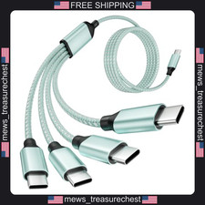 USB C 4-in-1 Charging Cable for Multiple Devices, Four Type C Ports picture