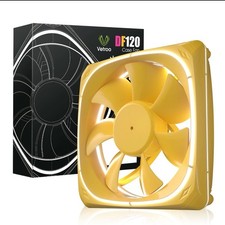 Vetroo DF-120 Yellow LED Lighting 120mm Case Fan PC Computer Silence Cooling Fan picture