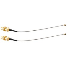 HQRP 2 piezas de cable SMA hembra a IPEX (UFL) para antenas inalámbricos WiFi picture