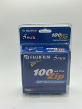 FUJIFILM 100MB Zip Disk 5 Pack IBM MAC Compatible picture