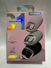 YUNZII C1 Wireless Mouse Tri-Mode Bluetooth USB-C 4800 DPI Pink OB picture