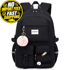 abshoo Big Student Laptop Backpack For College Women Middle High Large, Black picture