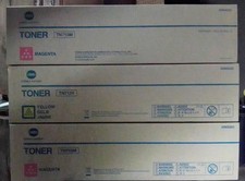 LOT OF 3 New OME Konica Minolta 2 TN713M+1 TN713Y Toner Cartridges picture