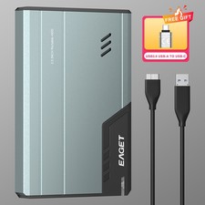 EAGET 500G 1T External Hard Drive Portable HDD USB3.0 for PC,Mac,Laptop,PS4,Xbox picture