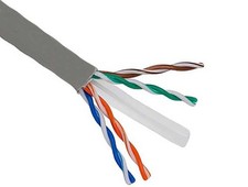 1000ft Cat6 UTP Stranded Bulk Ethernet Cable 24AWG Bare Copper, Gray picture