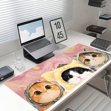 Extra Large Pink Anime Desk Mat Compatible for Office & Home Use - Thick Non-S picture