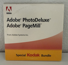 Adobe PhotoDeluxe 2.0 & PageMill 2.0 Special Kodak Bundle 2-CD Set Tested picture