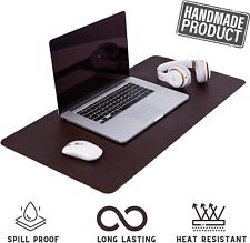 Large Waterproof Mouse Pad PU Leather Desk Pad Protector, Non-Slip Desk Mat picture