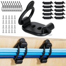 10 Pack Adhesive Cable Clips, Adjustable Cable Management Clips Black picture
