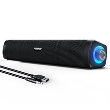 USB Computer Speakers Computer Speakers with 3.5 mm aux Wired USB Powered & Colo picture