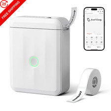 NIIMBOT D110 Mini Label Maker Machine with Tape for Home Upgraded, White picture
