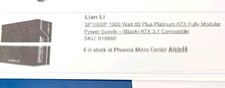 Lian Li SP1000P SP1000P.B 1000W SFX Platinum Fully Modular PSU Black picture
