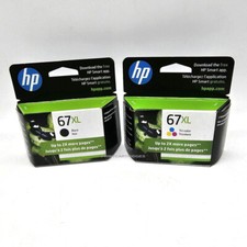 HP 67XL Genuine Black and Color Ink Combo Set HP 67 XL picture