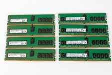 Lot Of 8 - Micron and SK Hynix 16GB 2Rx8 PC4-2400T DDR4 Server RAM Memory ECC picture