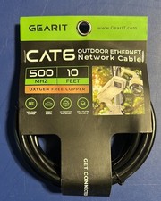 Cat6 Outdoor Ethernet Cable (10ft) 23AWG Pure Copper, FTP, LLDPE, Waterproof picture
