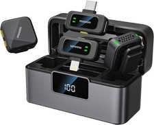 NEW Wireless Microphone, Collar Clip/Magnet, Noise Reduction, Plug-and-Play BT picture