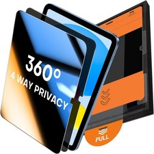 2 Pack 360° Privacy Screen Protector for iPad 11th/10th Gen 11/10.9