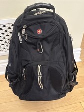 Swiss Gear 1900 Scan Smart Laptop Backpack Gray Durable Excellent picture