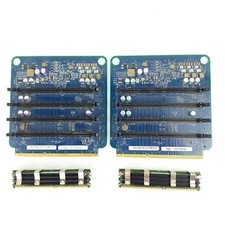 2 Apple Memory Riser Cards for Mac Pro 820-1981-A 2006 And 2 Micron 512MB RAM picture