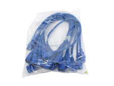 10x New Generic C14/C13 2FT Blue 3-Prong Power Cables Lot of 10 picture