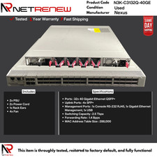 Nexus 3132Q Cisco  N3K-C3132Q-40GE Switch 32 x QSFP+  4 SFP+ picture