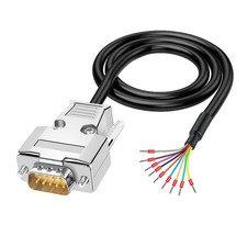 DB9 Male Solderless Breakout with 5Ft 24AWG Replacement Cable picture