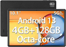 SGIN 10.1 Inch Tablet Android 13 4GB RAM 128GB ROM Octa-Core Google 5G WiFi picture