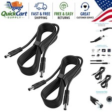 12V DC Extension Cable Male to Male - Ideal for Security Cameras & LEDs picture