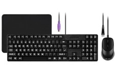 MCSaite Wired PS2 104 Keys Computer Keyboard and Combo - Big Print Letters - ... picture