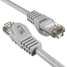 20 pcs 10ft Cat6 Patch Cord Cable Ethernet Internet Network LAN RJ45 UTP Grey picture