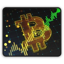 Bit coin Mouse Pad BTC Cryptocurrency Trading Office Desk Gaming Mouse Mat picture