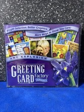 Art Explosion Greeting Card Factory Ver. 4 (PC, 2004) - 4 Disc CD-ROM picture