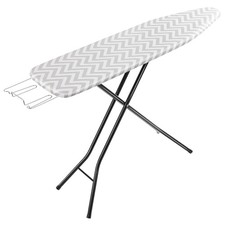 AMAZON BASICS HEIGHT ADJUSTABLE FULL-SIZE FOLDABLE IRONING BOARD, -  CHEVRON picture