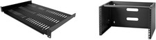 StarTech.com 1U Server Rack Shelf + 6U Wall Mount Network 1U, Black  picture