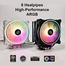 High Performance 6 Copper Heatpipe CPU Heatsink Cooler ARGB Fan for AMD Intel picture