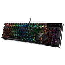 Redragon K556 RGB LED Backlit Wired Mechanical Gaming Brown Switch, Black picture
