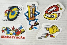 Vintage 1989 Kraft Handi-Snacks Sticker Set Make Tracks Promo Lot 5 picture