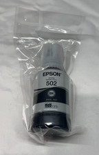 EPSON 502 Black Ink Bottle Ecotank expires 06/27 Sealed picture