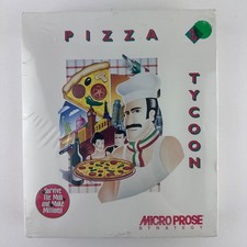 Vintage Pizza Tycoon Micro Prose PC Game CD-ROM IBM Big Box NEW NIB *RARE* picture