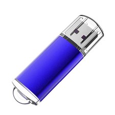 Blue 1GB USB 2.0 Flash Drive Metal Waterproof U Disk Memory Stick picture