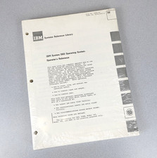 IBM System/360 Operating System: Operator's Reference File No. S360-20 NEW RARE picture
