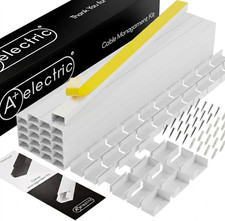 Cord Cover Full Kit, 26Ft/315In Self-Adhesive Cable Raceway, 20 picture