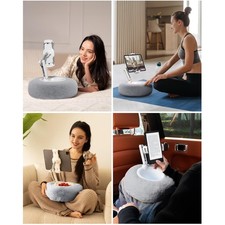 Lightweight Tablet Stand Pillow for Phone/Tablet, Grey picture