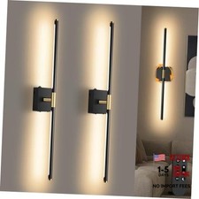 Wall Sconces Set of 2 Battery Operated, Wireless USB Rechargeable Wall Black picture