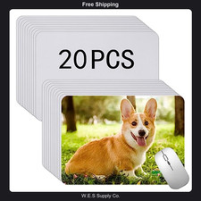 white heat transfer mouse pads bulk 20pcs non slip 24x20cm picture