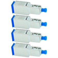 4x 12dB SC UPC Connector Fiber Optic Optical Single Mode Attenuator Metal Blue picture