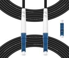 Fibergaga LC-LC OS2 Armored Fiber Optic Cable 75M 246ft picture