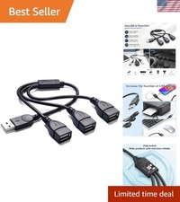 Lightweight USB 2.0 Splitter - 1 in 3 USB Ports for Easy Charging & Syncing picture