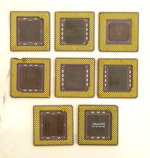 Lot of 8 x IBM 6x86 Ceramic Gold Cap CPUs Processors for Gold Recovery picture